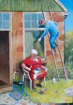 schilderij naar Marius van Dokkum 50 x 70, Antiek en Kunst, Ophalen