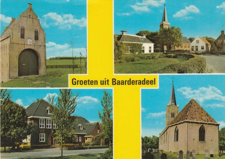BAARDERADEEL Poortje Beers Baard Mantgum Wieuwerd Groeten, Verzamelen, Ansichtkaarten | Nederland, Ongelopen, Friesland, 1980 tot heden