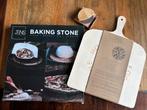 Jens living pizza steen NIEUW met pizza schep en snijder, Ophalen of Verzenden, Nieuw, Steengrill
