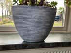 Bloempotten ovaal grijs, Ophalen, Steen, Gebruikt, Minder dan 25 cm