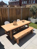 Douglas tuintafel met bankje, Tuin en Terras, Tuintafels, Nieuw, Rechthoekig, Ophalen of Verzenden, Hout