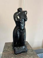 Massief zwart granieten vrouwen beeld, Antiek en Kunst, Ophalen