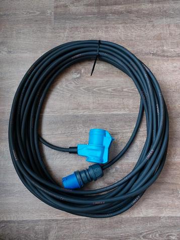 15m Lineax Neopreen H07RN-F 3x2,5mm2 Haakse CEE Verlengkabel beschikbaar voor biedingen