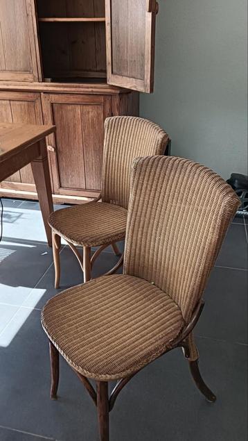 Lloyd Loom Vintage Eetkamerstoelen - Set van 4 beschikbaar voor biedingen