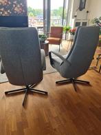 Twee luxe PROMINENT relaxstoelen, accu. Umberto Tan., Ophalen, Minder dan 75 cm, Umberto Tan, Stof