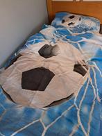 Voetbal dekbedovertrek 140 x 200 cm, Kinderen en Baby's, Kinderkamer | Beddengoed, Blauw, Dekbedovertrek, Ophalen of Verzenden