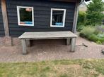 Steiger houten tafel 2.40, Ophalen, Gebruikt, Rechthoekig, Hout