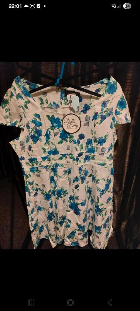 Dolly and Dotty Vintage Jurk - Maat 50 (Nieuw), Kleding | Dames, Jurken, Nieuw, Maat 46/48 (XL) of groter, Ophalen of Verzenden