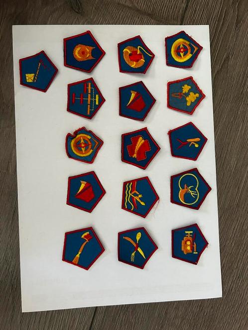 vaardigheidsinsignes / badges, Verzamelen, Scouting, Zo goed als nieuw, Embleem, Speld of Insigne, Ophalen of Verzenden