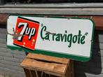 Oud 7up emaille reclamebord 1948, Reclamebord, Gebruikt, ., Ophalen of Verzenden