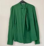 Groene blouse Summum met strikkraag, maat 38, Verzenden, Zo goed als nieuw, Maat 38/40 (M), Groen