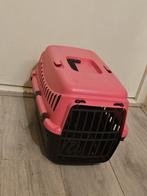 NIEUWE Fuchsia Roze / Zwart Kattenreisjmandje / Transportbox, Ophalen of Verzenden, Nieuw