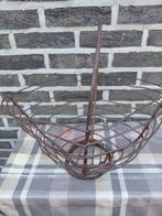 Speciale vintage draadmand, korf, eier-of fruitmand, Antiek en Kunst, Ophalen of Verzenden