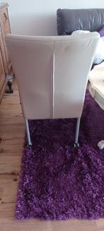 4 Creme/Beige eetkamer stoelen, Huis en Inrichting, Stoelen, Ophalen, Gebruikt, Overige kleuren, Metaal