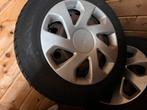 Winterbanden met metalen velg, Auto-onderdelen, Banden en Velgen, Ophalen, Gebruikt, 15 inch, Banden en Velgen