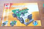 Lego Creator 3 in 1 (5865): maak vrachtauto, jeep, raceauto, Ophalen of Verzenden, Zo goed als nieuw, Complete set, Lego
