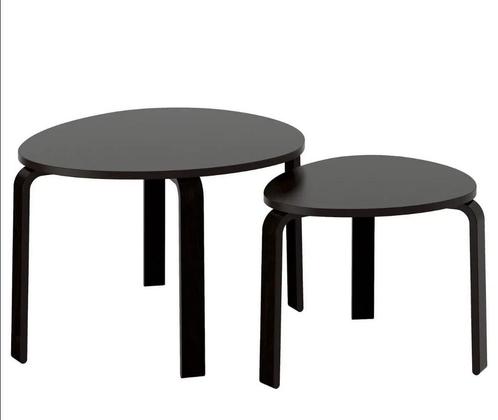 svalsta ikea set van 2 salon/bijzettafel, Huis en Inrichting, Tafels | Bijzettafels, Zo goed als nieuw, Rond, Minder dan 55 cm