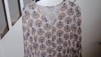 NIEUW Dames blouse maat 42 MAICAZZ 100% katoen beige blauw, Beige, Maat 42/44 (L), Nieuw, Ophalen of Verzenden