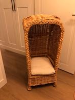 Rotan troon /strand stoel met kussen, Ophalen, Zo goed als nieuw, Stoel(en)
