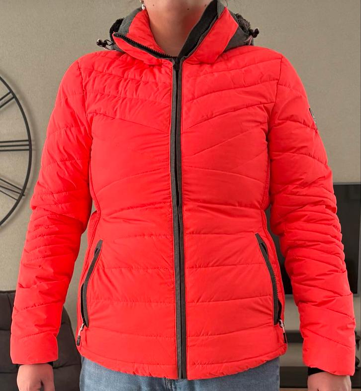 Falcon Ski Jas - Maat M - Zo Goed Als Nieuw!, Kleding | Dames, Jassen | Zomer, Zo goed als nieuw, Maat 38/40 (M), Rood, Ophalen of Verzenden