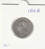 Nederland 1848 halve gulden Willem 2, Postzegels en Munten, Munten | Nederland, ½ gulden, Zilver, Ophalen of Verzenden, Losse munt
