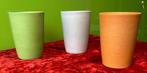 Zuperzozial bamboe bekers – set van 3, Huis en Inrichting, Keuken | Servies, Overige materialen, Ophalen of Verzenden, Zo goed als nieuw