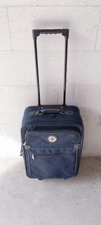 Blauwe trolley koffer met handgreep en wielen 50x33x20cm, Minder dan 50 cm, Ophalen of Verzenden, Zo goed als nieuw, Slot
