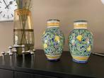 2 handgeschilderde franse Boutounes vazen, Ophalen of Verzenden