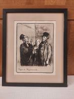 19de eeuwse litho, spotprent advocatuur, Honoré Daumier, Ophalen of Verzenden