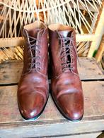 YV5933 : Vintage 1980s Leather Oppus by Globo Ankle boots, Oppus by Globo, Bruin, Lage of Enkellaarzen, Ophalen of Verzenden