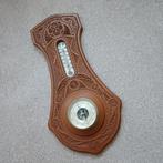 Oude houten barometer.
Met prachtig houtsnijwerk, Ophalen of Verzenden
