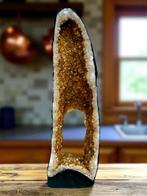 Prachtige Citrien portaal Geode XL - bijna een meter hoog!, Verzamelen, Mineralen en Fossielen, Ophalen, Mineraal
