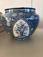 Royal Bonn bloempot blauw wit cachepot Villeroy Boch, Antiek en Kunst, Ophalen of Verzenden