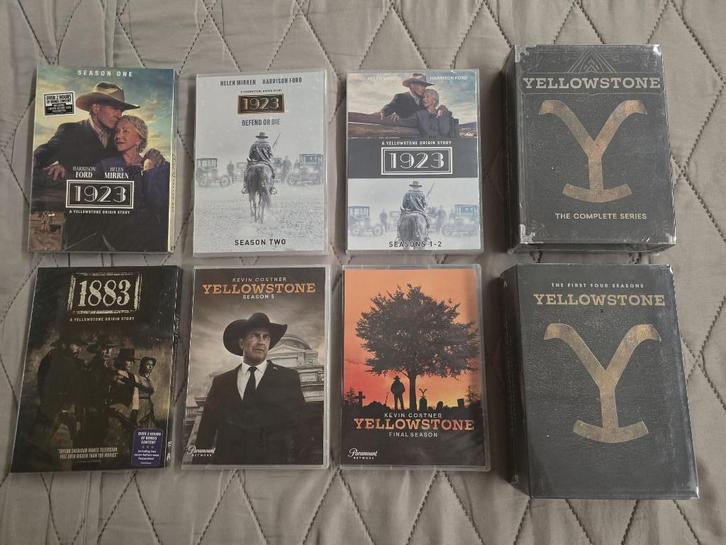 Yellowstone Seizoen 1-4 + 5 + 1923 (S1 + S2) + 1883 DVD box, Cd's en Dvd's, Dvd's | Tv en Series, Nieuw in verpakking, Boxset
