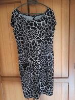 Jurk van Moq maat 44 travelstof zwart wit, Verzenden, Zwart, Maat 42/44 (L), Moq