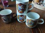 4 Douwe Egberts brocante bekers,Villeroy en Boch fabriek., Ophalen of Verzenden