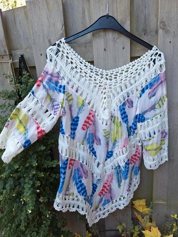 Bohemian tuniek  top M Nieuw met haakwerk  beschikbaar voor biedingen
