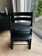 Stokke Tripp Trapp Meegroeistoel - Zwart, Kinderen en Baby's, Kinderstoelen, Ophalen, Gebruikt, Meegroeistoel, Aanschuifbaar