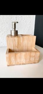 mooie BAMBOE-HOUTEN ZEEP- DISPENSER/POMP, Ophalen of Verzenden, Zo goed als nieuw, Overige kleuren, Overige typen