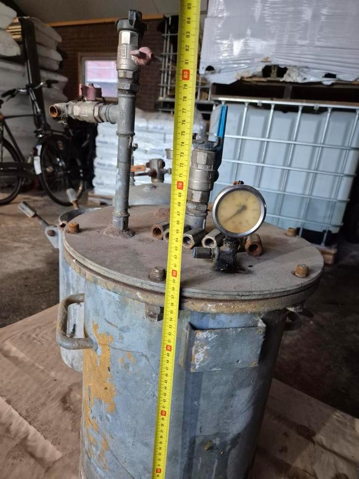 Gebruikte drukvat / ketel opslag en productie carbid gas, Hobby en Vrije tijd, Overige Hobby en Vrije tijd, Gebruikt, Ophalen