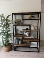 Vakkenkast mangohout, Huis en Inrichting, Kasten | Wandmeubels, Ophalen, Zo goed als nieuw, Minder dan 150 cm, 150 tot 200 cm