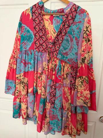 Ibiza bohemian tuniek one size maat 38/44 zgan! beschikbaar voor biedingen