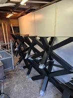 7x Matrix stalen tafelpoten -  partij handel, Tafelpoot, 50 tot 100 cm, Nieuw, Metaal