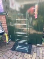 Glazen Vitrinekast / DVD Rek, Huis en Inrichting, Kasten | Vitrinekasten, Ophalen, Met plank(en), Minder dan 50 cm, Gebruikt