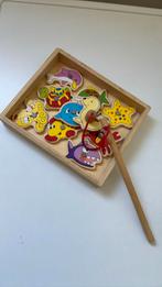 Houten vishengel spel vis spel educatief magneet, Kinderen en Baby's, Speelgoed | Houten speelgoed, Ophalen of Verzenden, Gebruikt