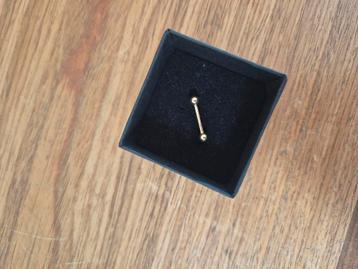 14k solid goud piercing - zgan 1 gr solid goud beschikbaar voor biedingen