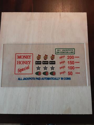 Bally Slotmachine Plexiglas Toppers - Nieuw beschikbaar voor biedingen