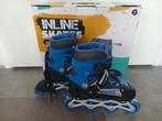 NIEUW: Blauwe Inline Skates - Maat verstelbaar 34 tot 37, Overige merken, Verstelbaar, Kinderen, Nieuw