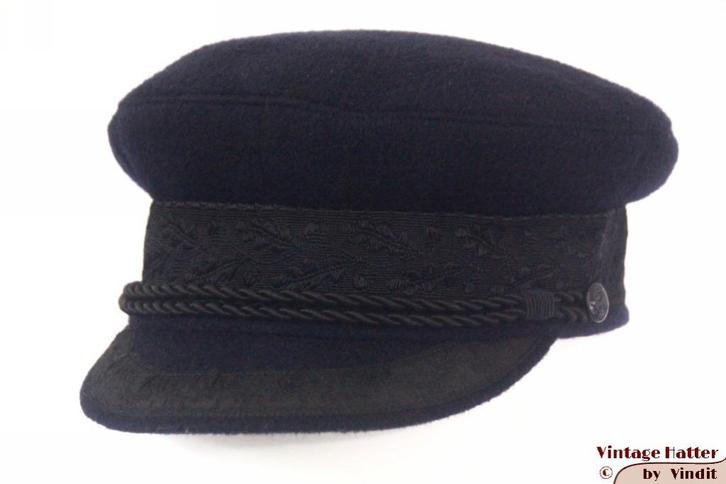 Vintage Kapiteinspet Prinz Heinrich donker blauw 56, Kleding | Heren, Hoeden en Petten, Gedragen, Pet, 57 cm (M, 7⅛ inch) of minder