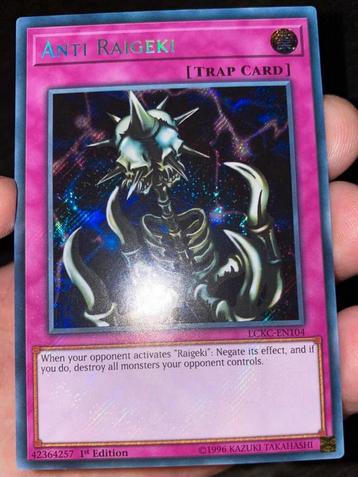 Yu-Gi-Oh! Anti Raigeki LCKC 1st Edition M/NM Foil beschikbaar voor biedingen